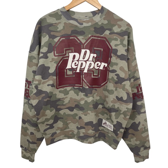 Dr. Pepper Camo Sweatshirt Women’s Small - Picture 1 of 11